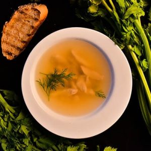 Clear chicken soup