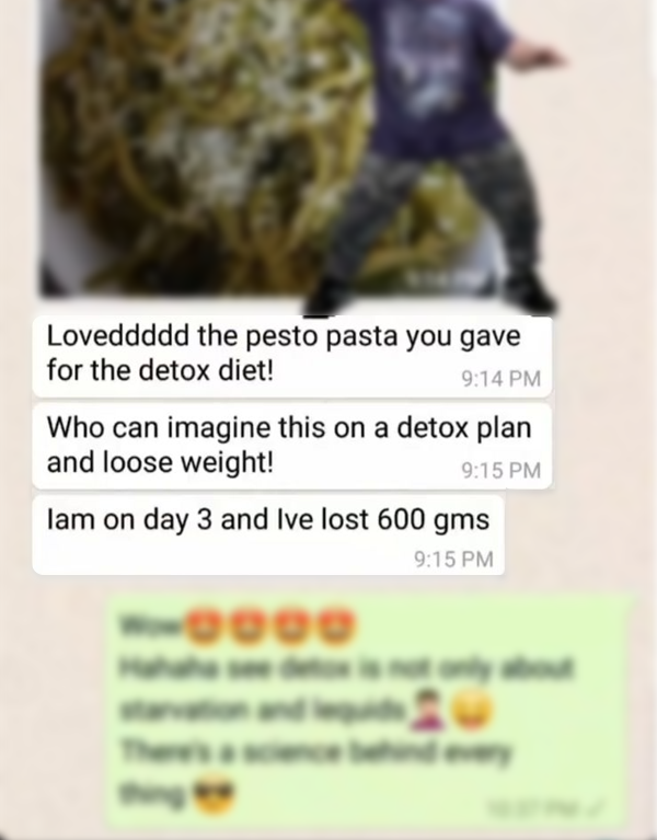 Pesto Pasta for Detox Diet