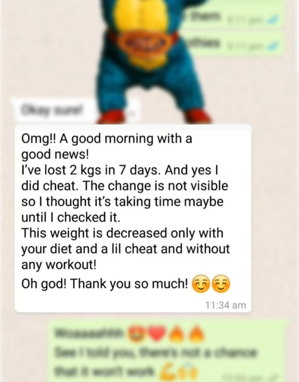 Lost 2 Kgs in just 7 days