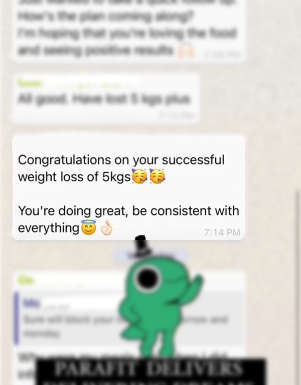 Successful weight loss of 5 Kgs