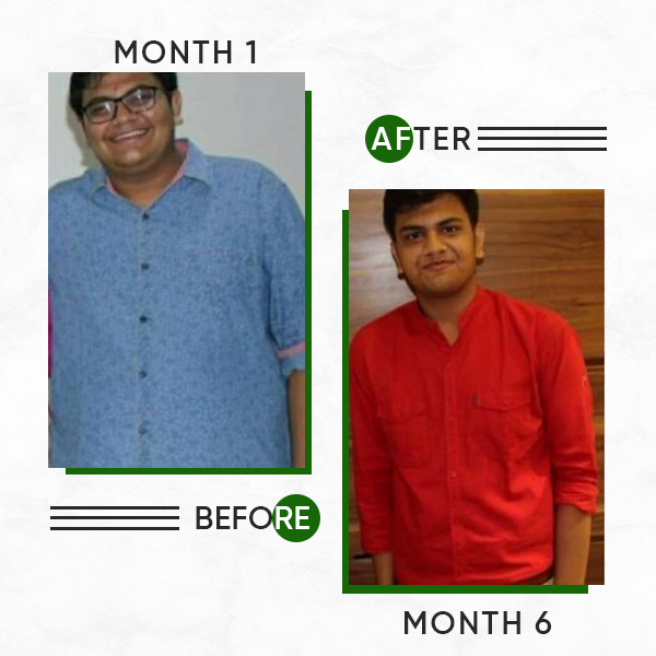 6 Months Weight transformation journey