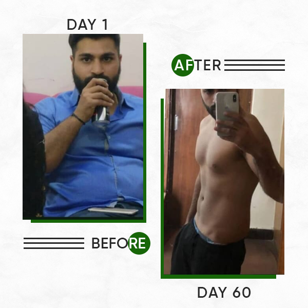 60 days successful weight transformation journey