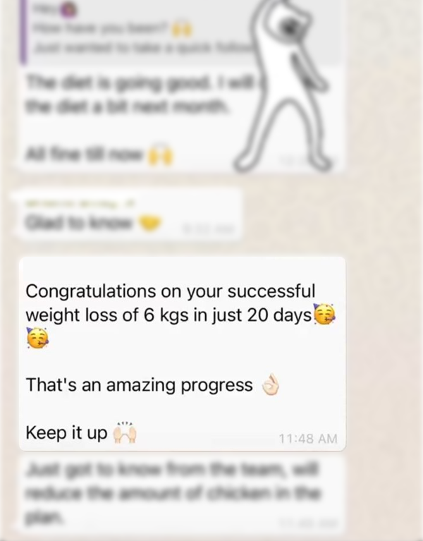 Successful Weight loss of 6 Kgs in just 20 days